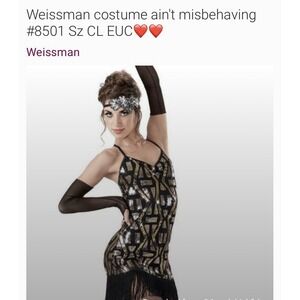 Weissman costume ain't misbehaving #8501 Sz XL Child